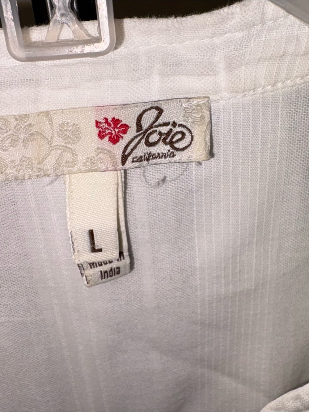 Joie White Button Down Dress - Picture 5 of 6